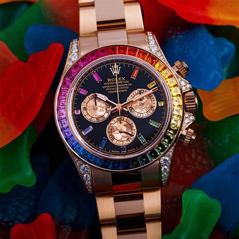 rolex daytona custom rainbow|Rolex rainbow daytona review.